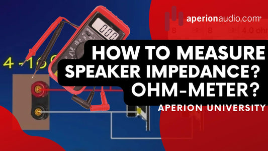 How To Measure The Impedance of speakers
