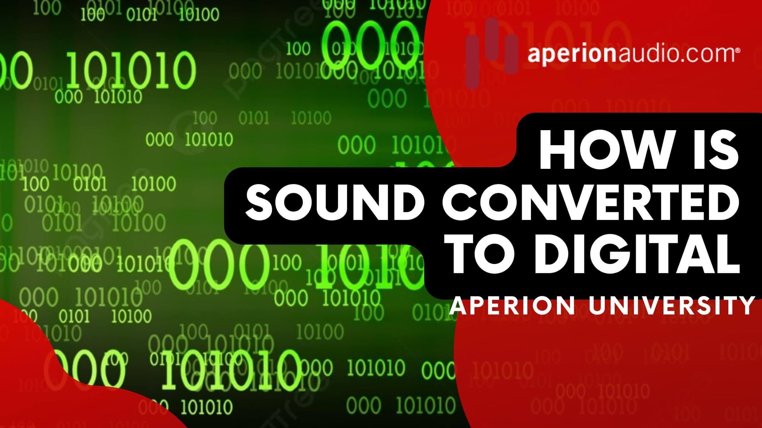 How is sound converted to a digital signal?
