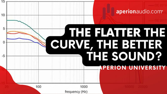 Is the sound quality better when the frequency response curve of a speaker is straighter