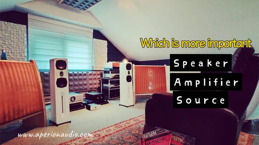 Which is more important: speakers, amplifiers, or audio sources?