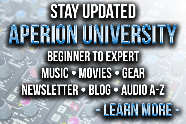 Aperion University is a blog where we inform people about all things audio