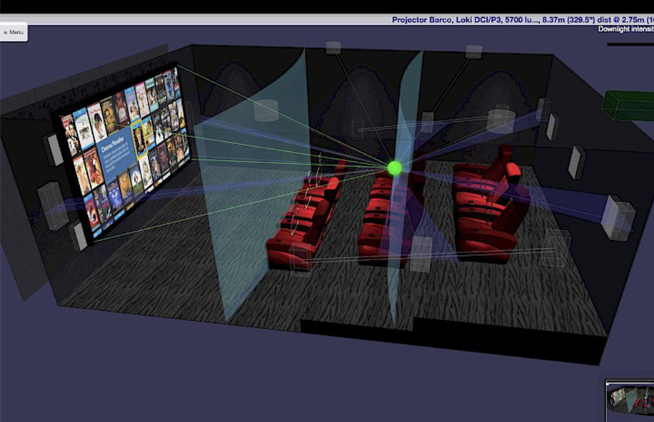 Aperion Cinema Designer-Automated Acoustic Calculations