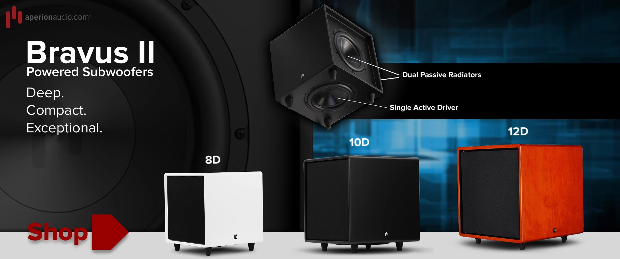Aperion Audio Bravus II Active Subwoofers