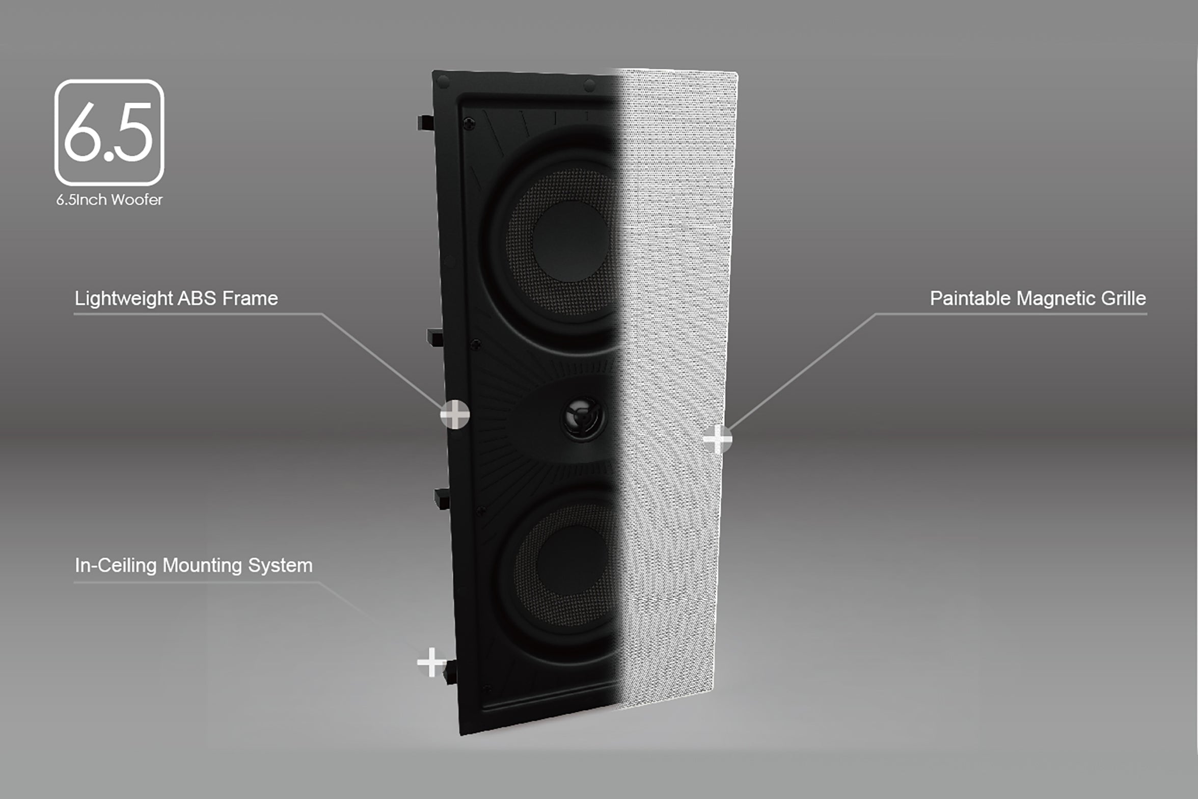 Aperion Audio Clearus C6CR 2-Way 6.5" In-Wall LCR Speaker