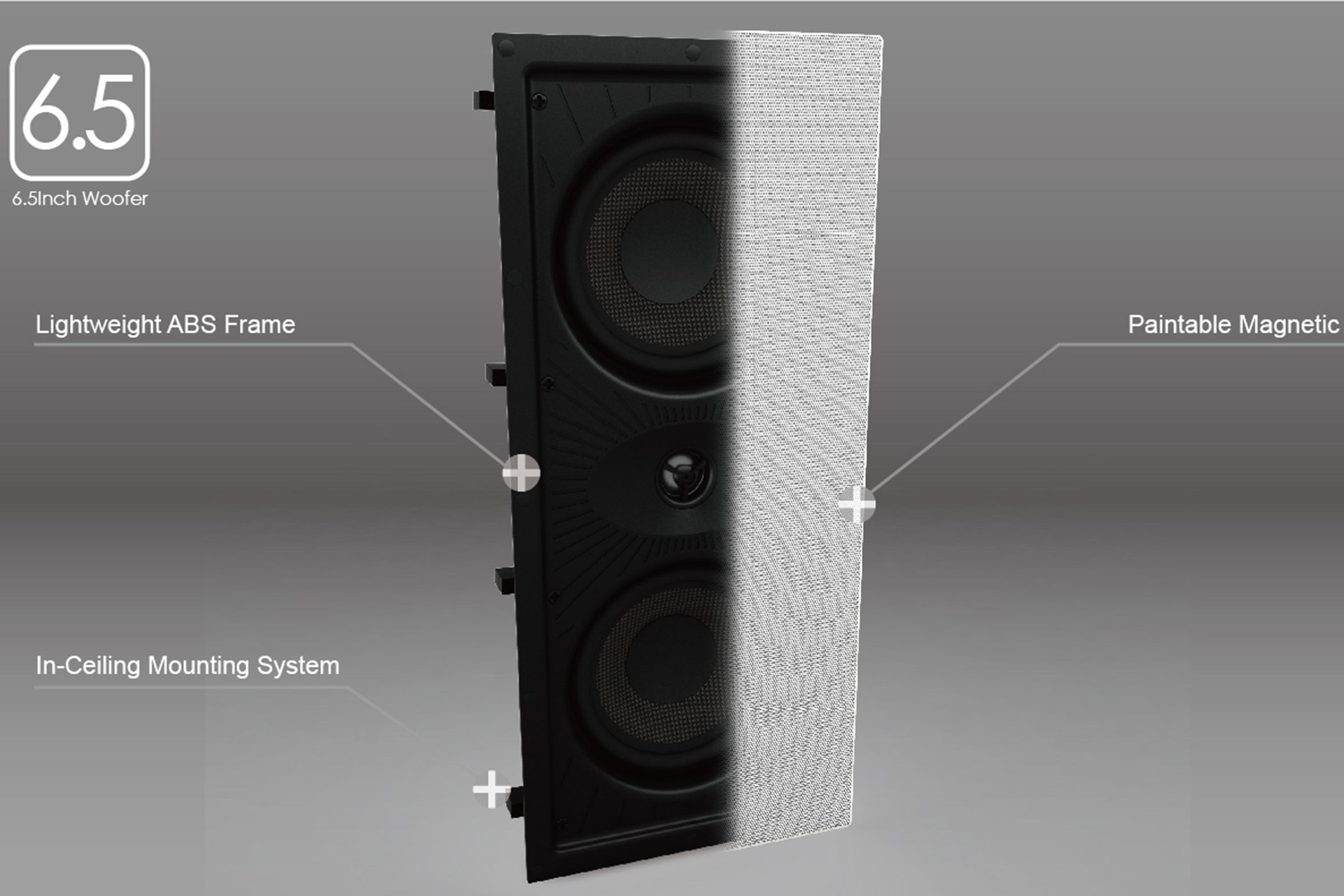 Aperion Audio Clearus C6LCR 2-Way 6.5" In-Wall LCR Speaker