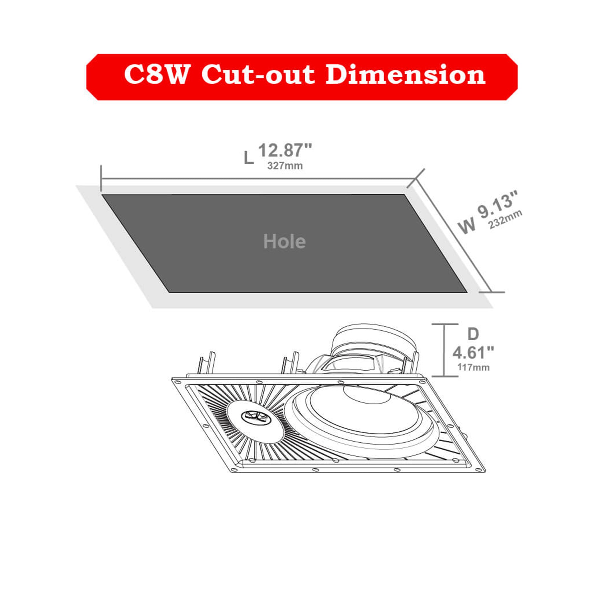 C8W_Cut-out_Dimension