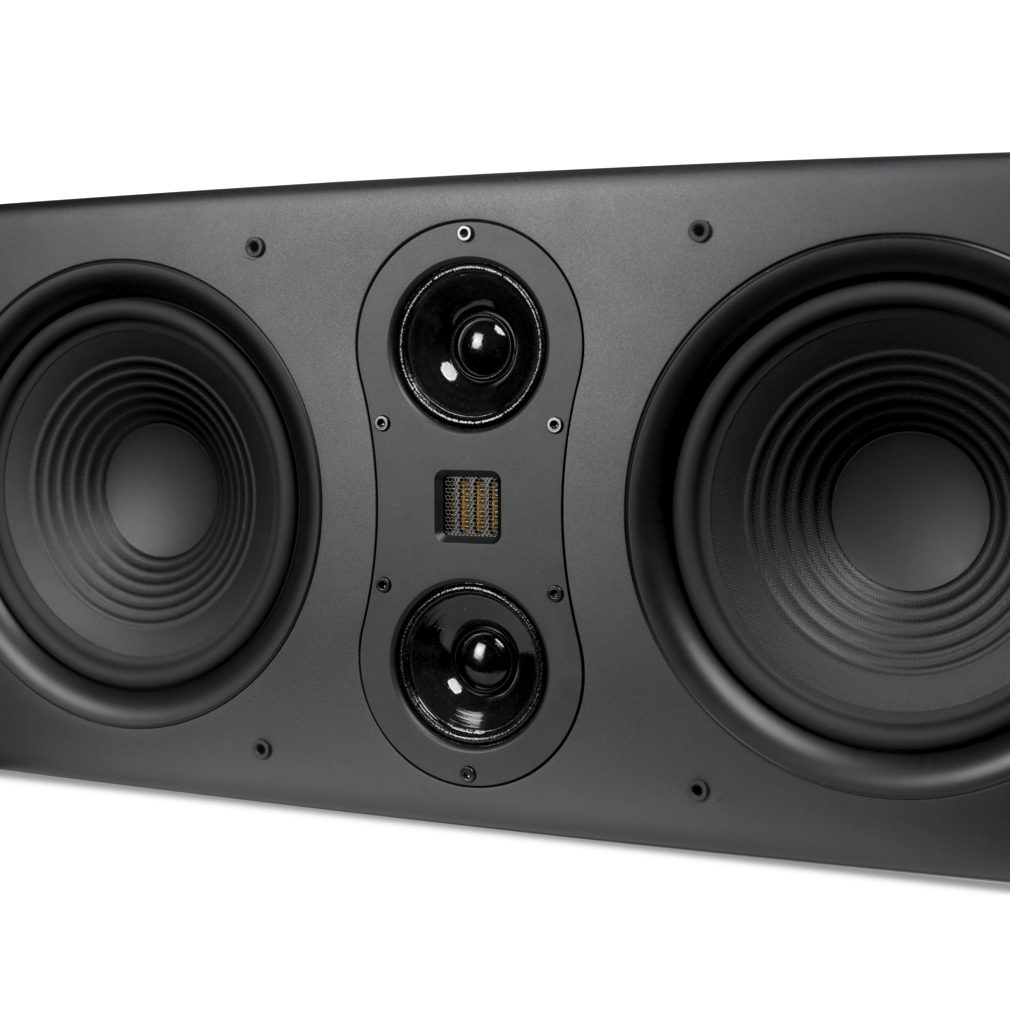 Aperion Audio Fons F85S Dual 8" Slim On-Wall Speaker Stealth Black AMT Tweeter & Midrange Drivers