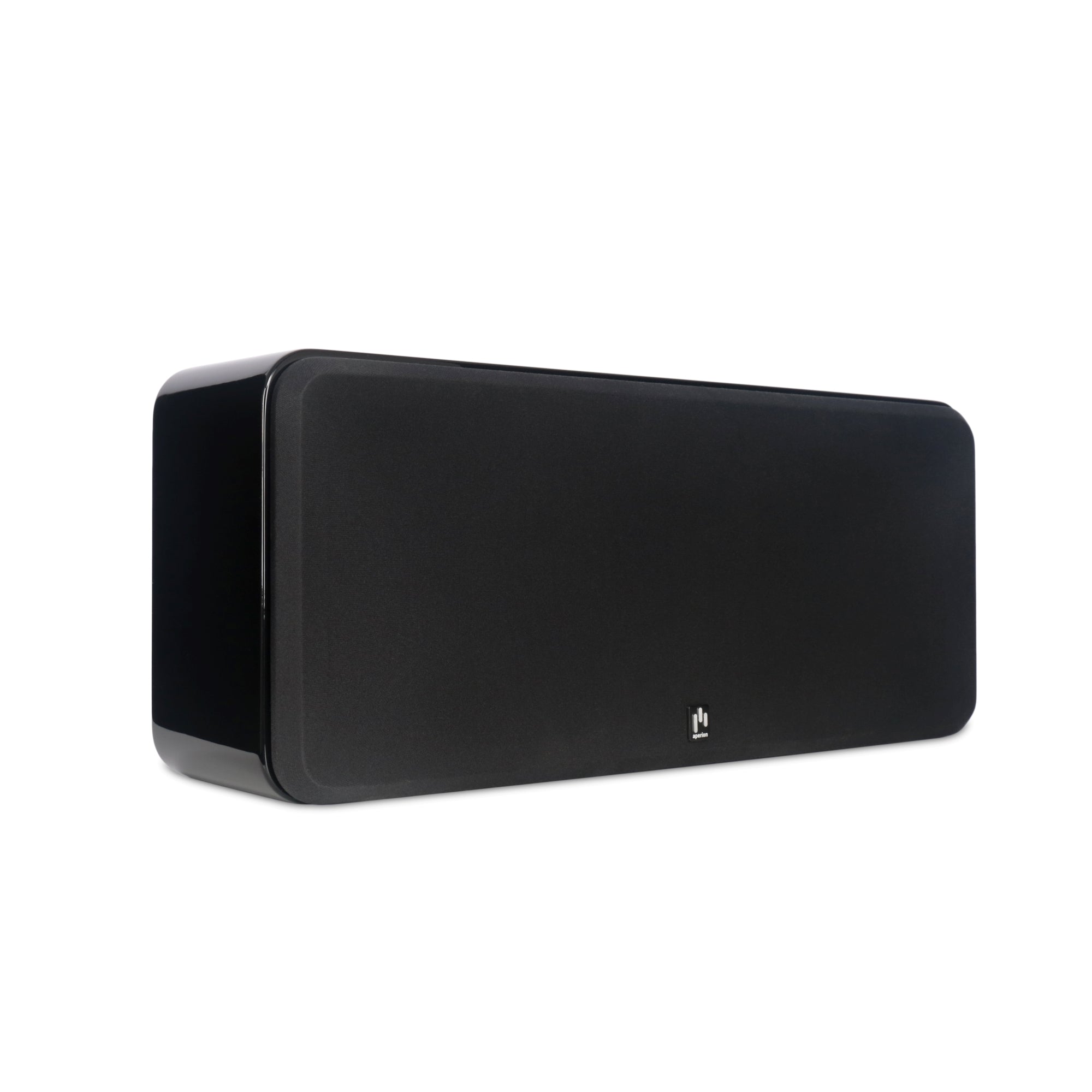 Aperion Audio Novus N6SC Slim LCR 6.5" On-Wall & Surround Speaker Gloss Black Front Left Grille On