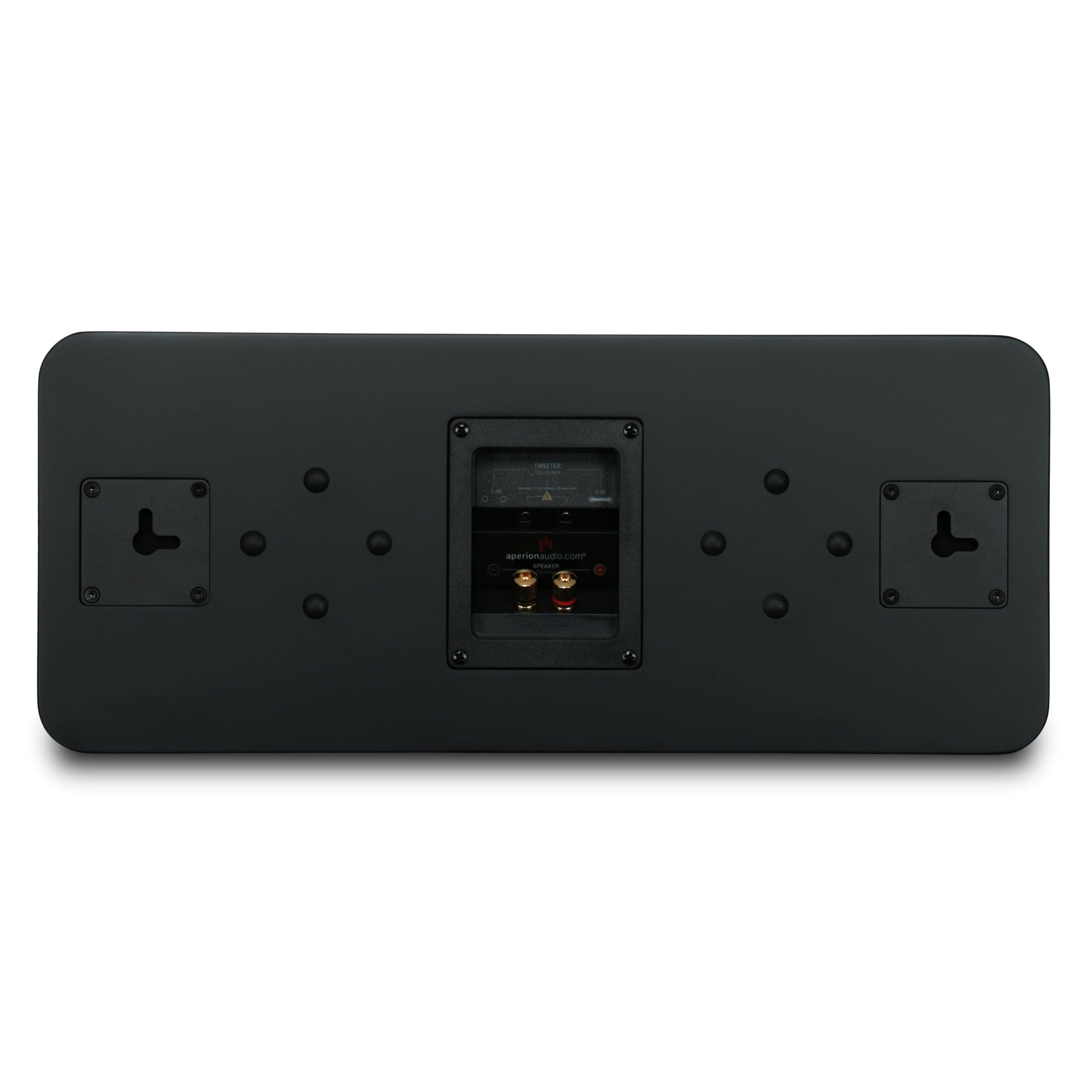 Aperion Audio Novus N6SC Slim LCR 6.5" On-Wall & Surround Speaker Stealth Black Back Side View