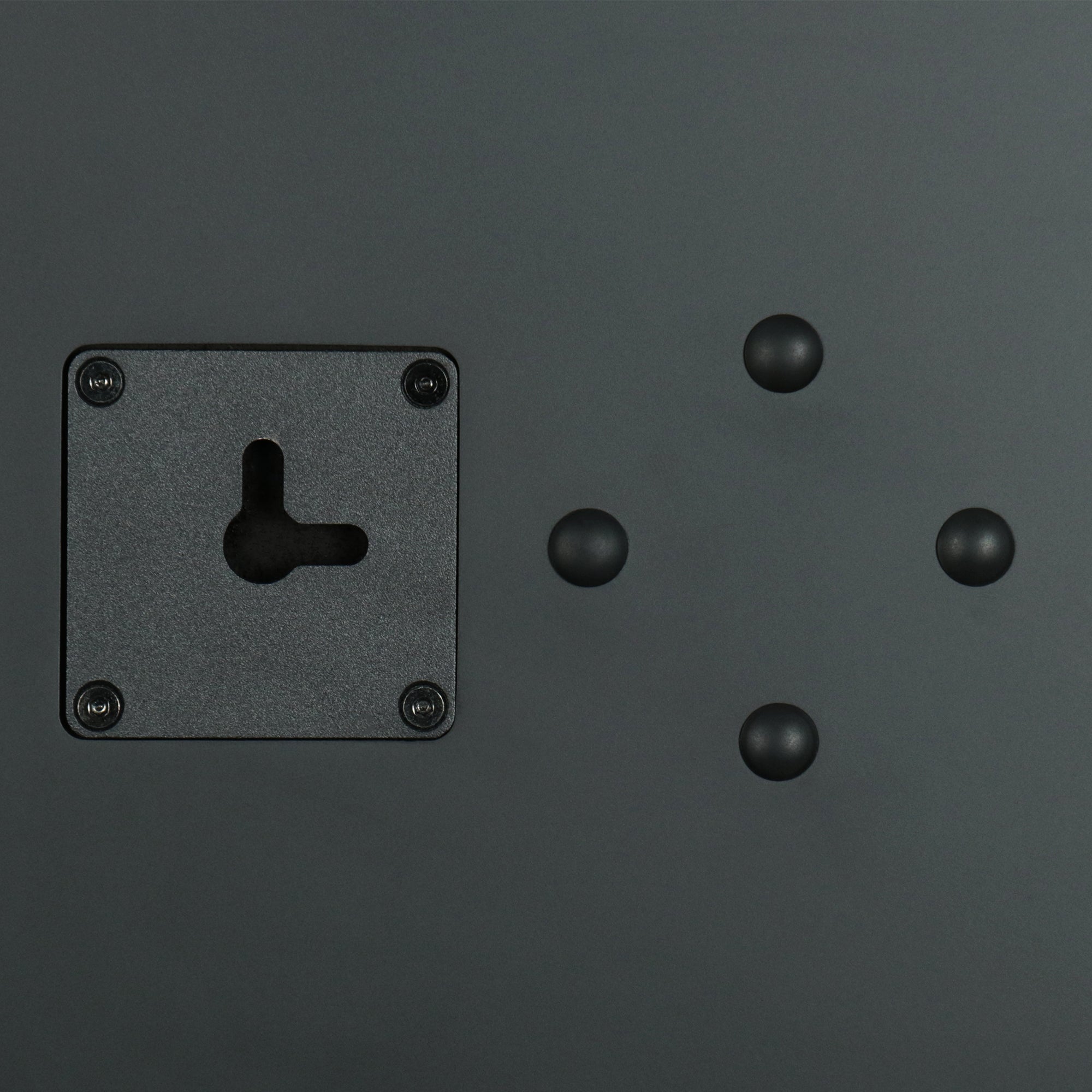 Aperion Audio Novus N6SC Slim LCR 6.5" On-Wall & Surround Speaker Stealth Black Wall Mount Holes