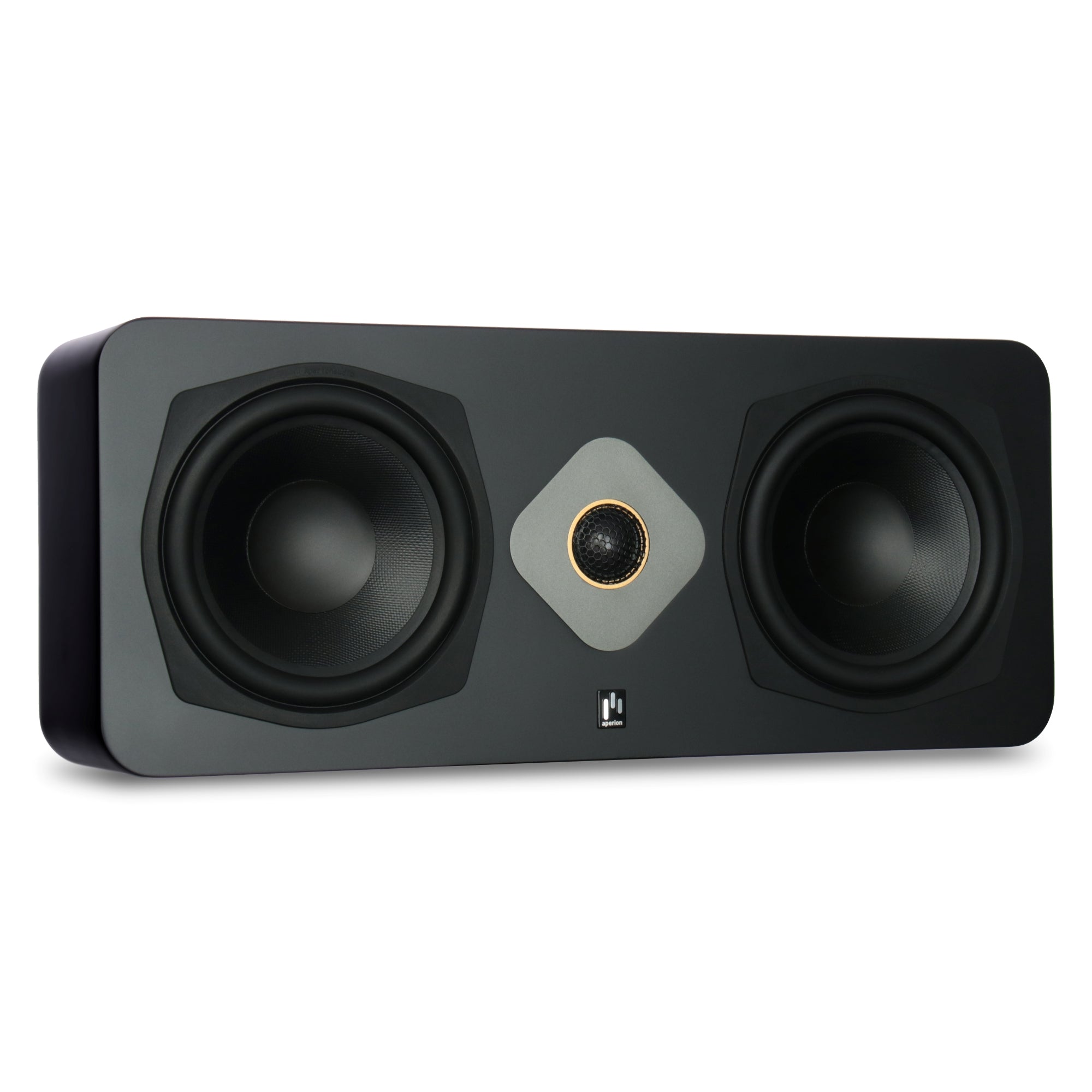 Aperion Audio Novus N6SC Slim LCR 6.5" On-Wall & Surround Speaker Stealth Black Front Left