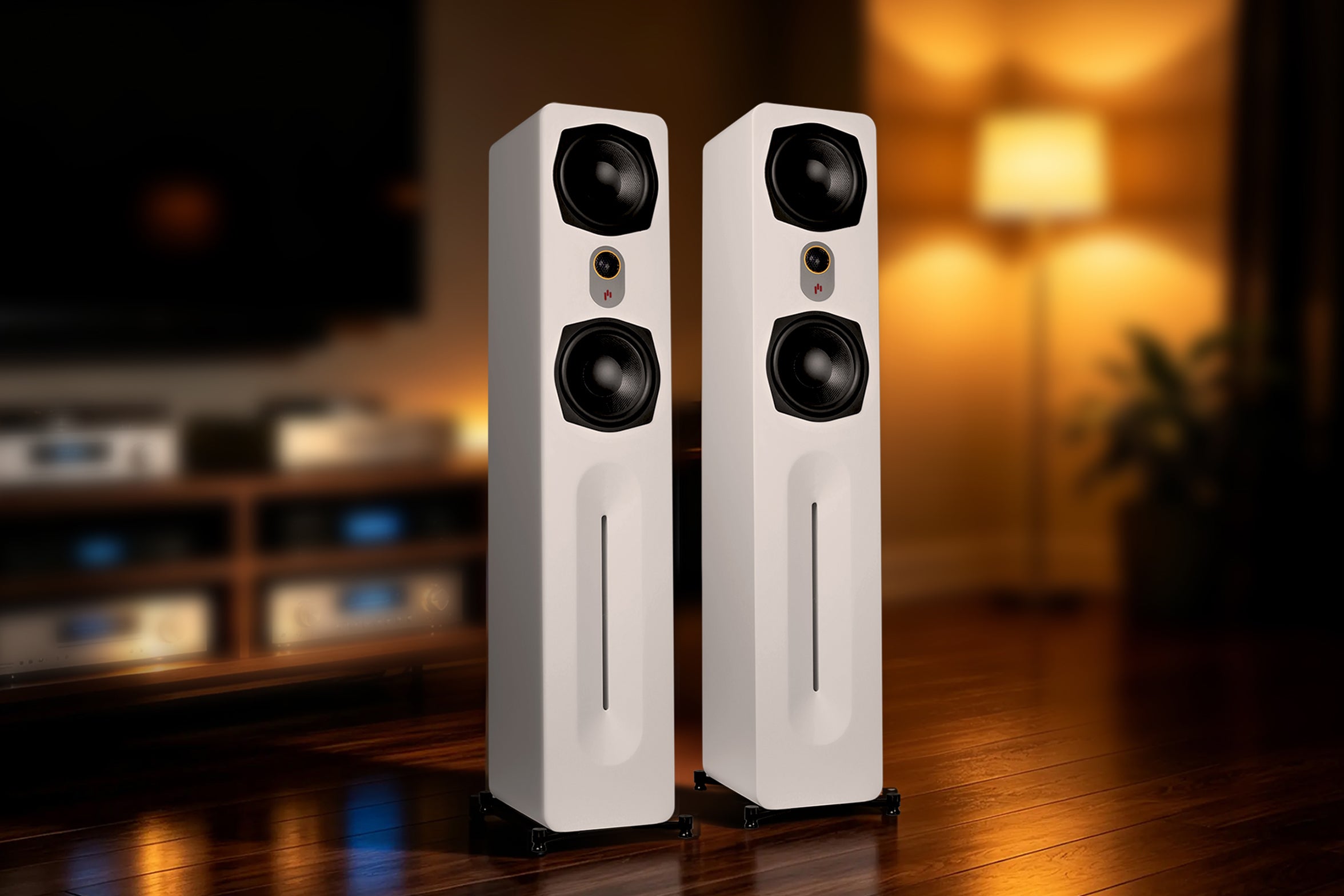 Aperion Audio Novus N6T 2-Way 6.5" Tower Speaker Pure White