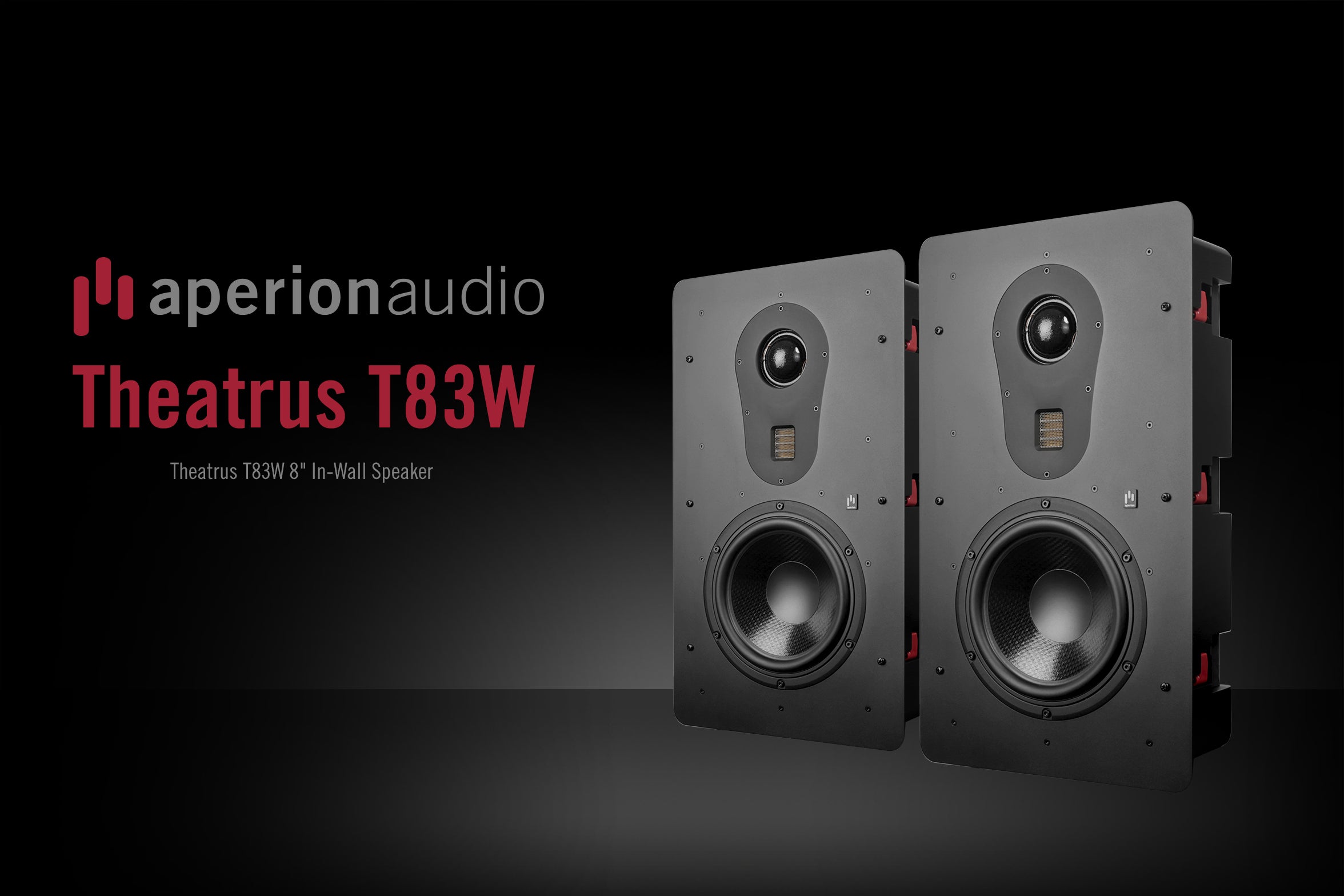 Aperion Audio Theatrus T83W Single 8" 3-Way Slim In-Wall Speaker