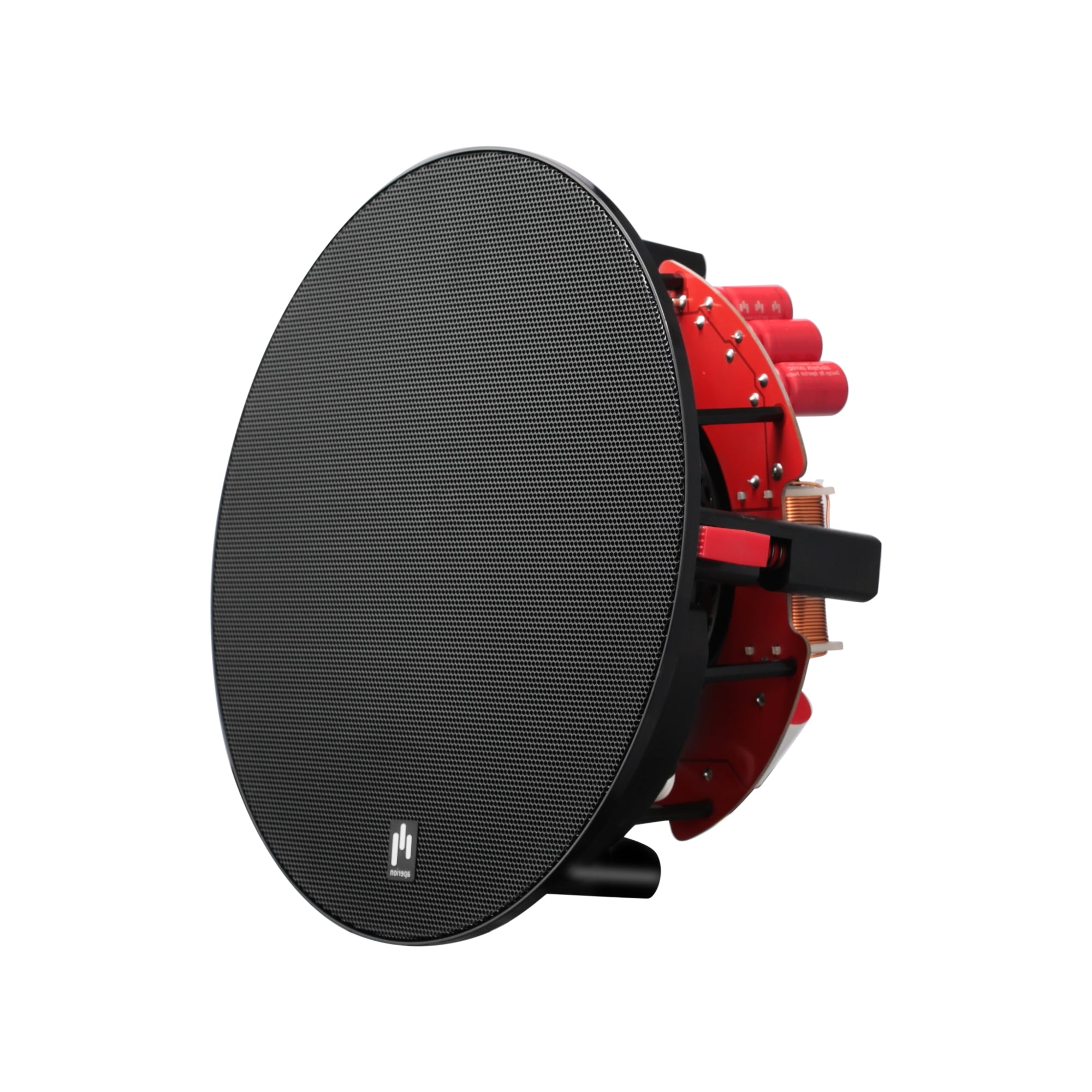 Aperion Audio Theatrus T8C 8" Aluminum Frame In-Ceiling Speaker Side Front Grille On
