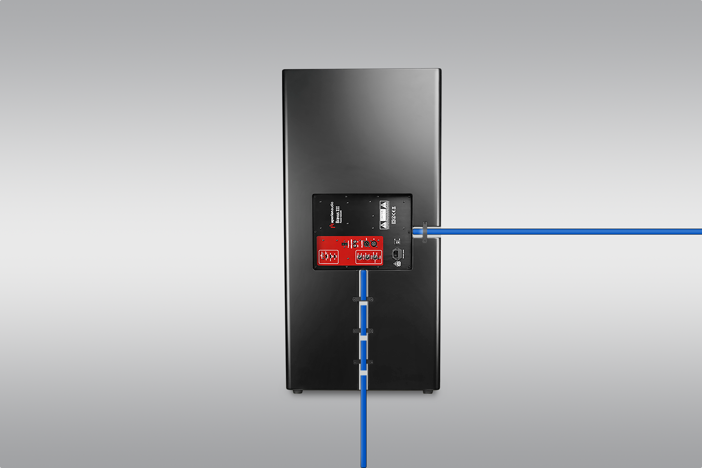 Two cable slots and wire clamping plates