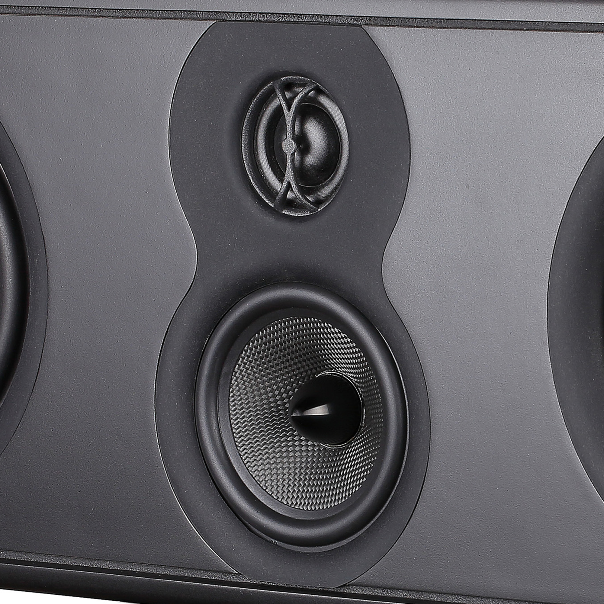 Aperion Verus V6C Center Speaker Gloss Black Tweeter and Midrange Drivers