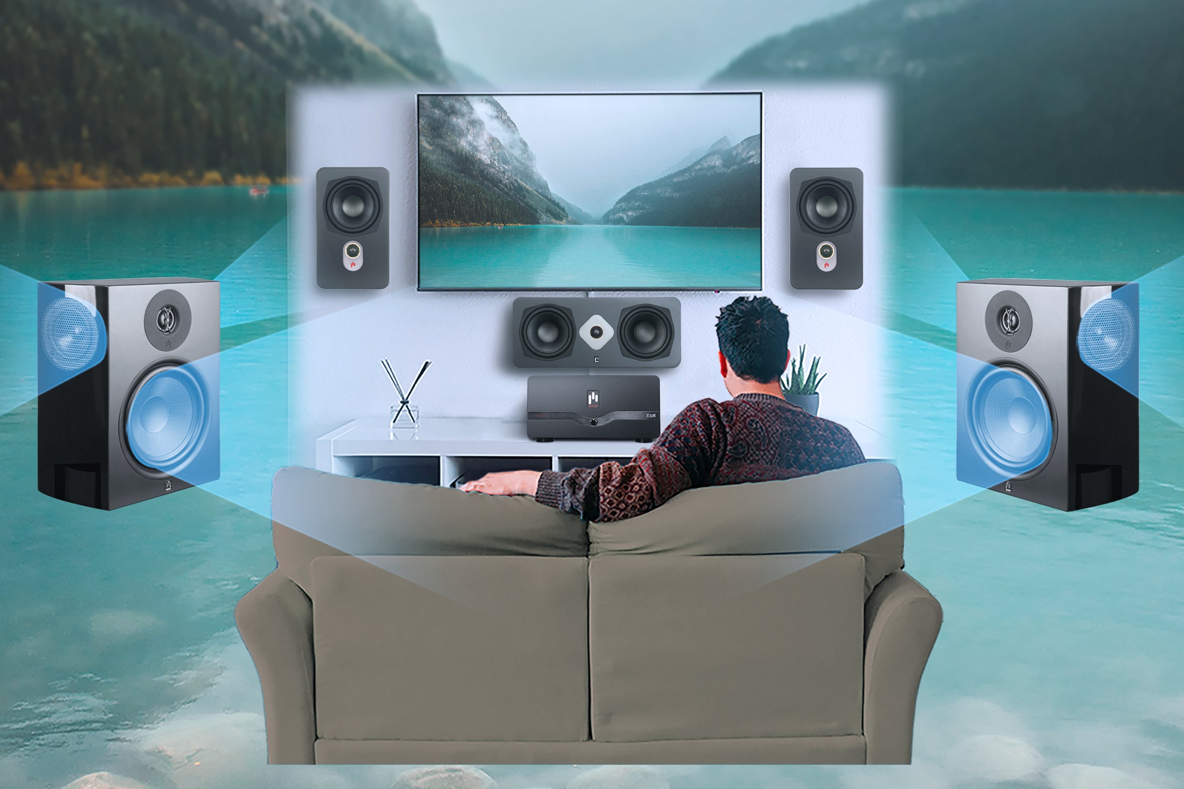 Aperion Audio Verus V8S Three Way Surround Design