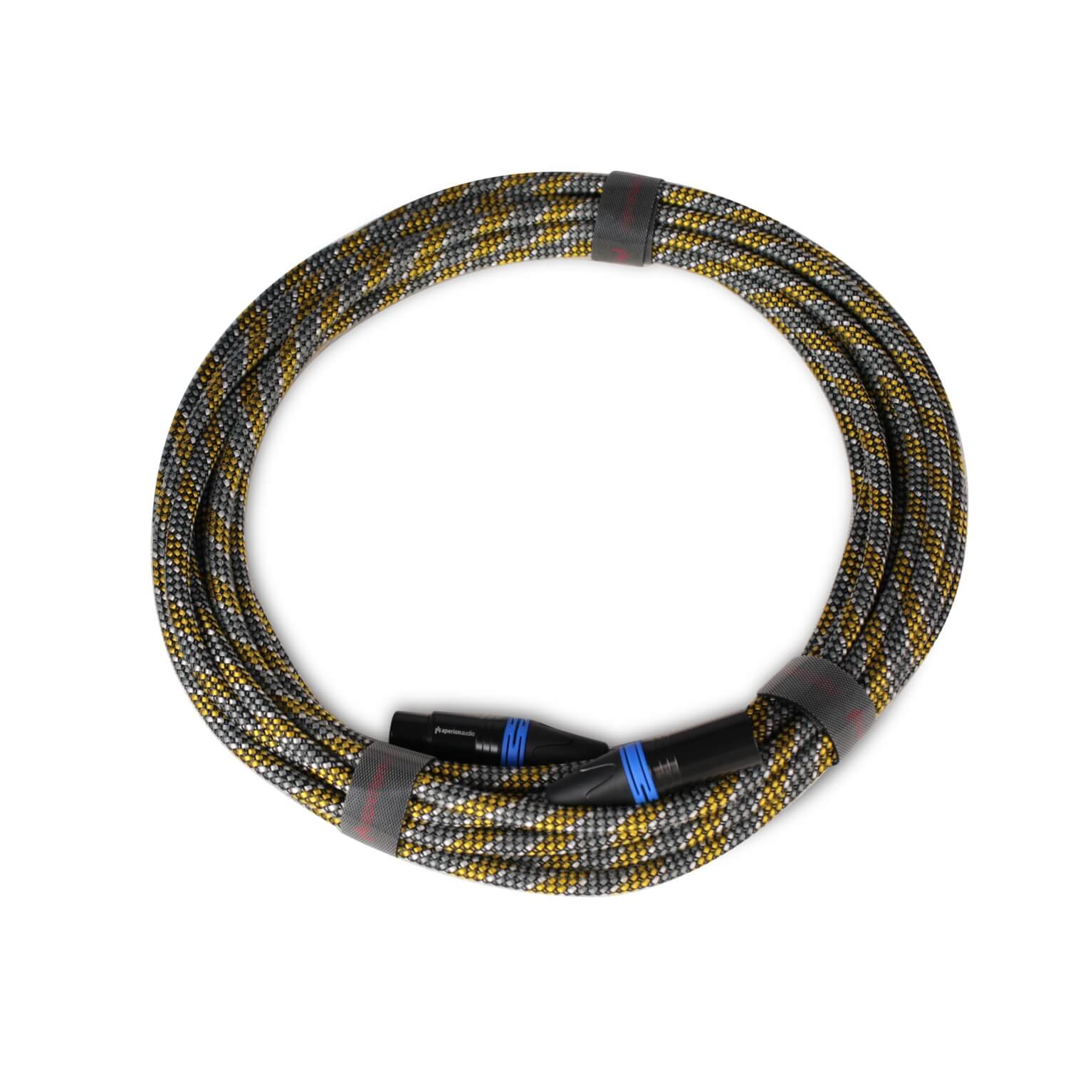 Premium Balanced XLR Cables - XLR Male To XLR Female (Single)-10M Aperion Audio