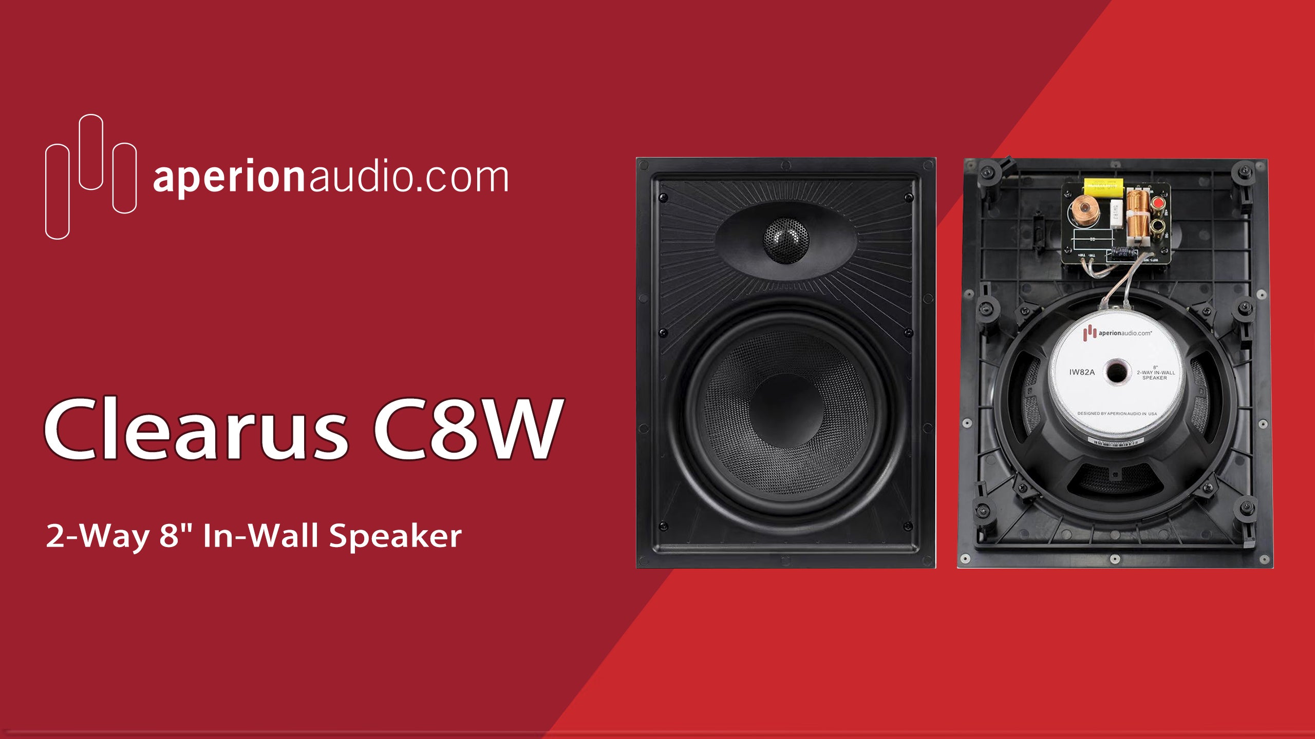 Aperion Audio Clearus C8W 2-Way 8" In-Wall Speaker