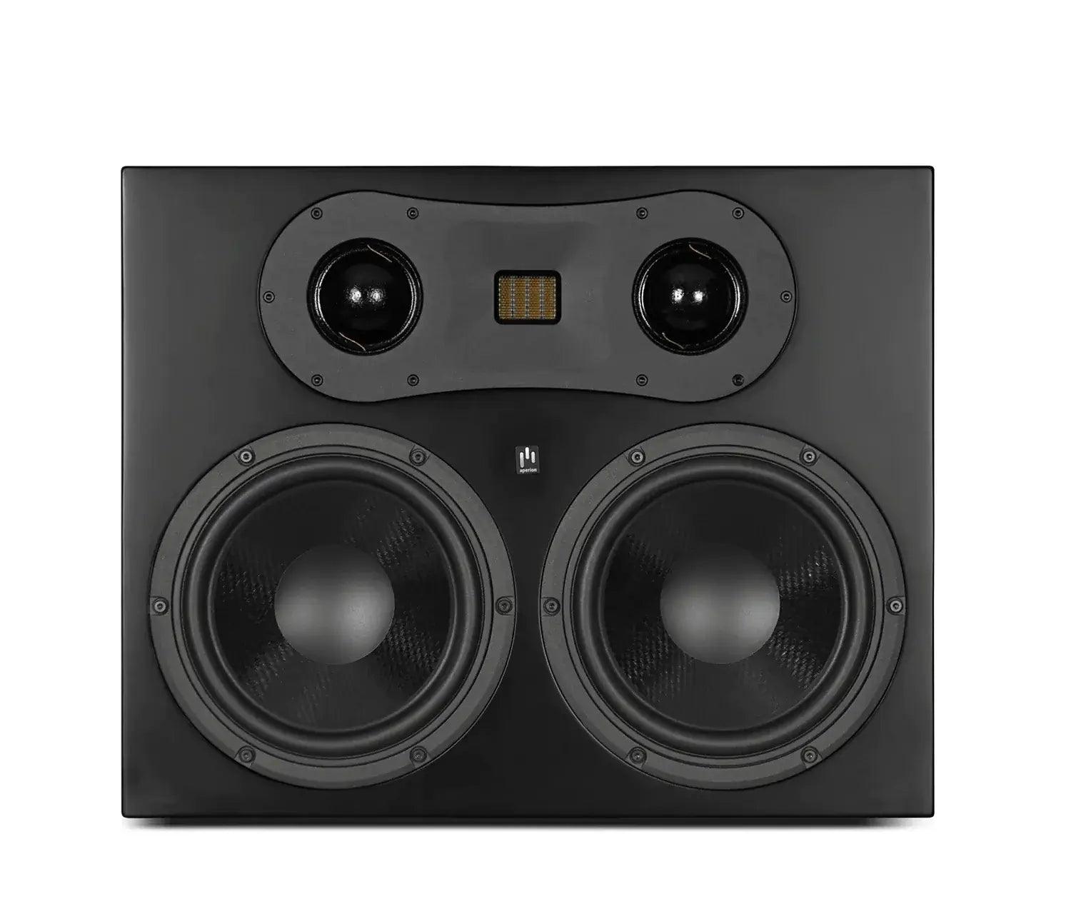 Theatrus T80S 3-Way Dual 8" Slim Cinema/Studio Monitor On-Wall Speaker - Aperion Audio