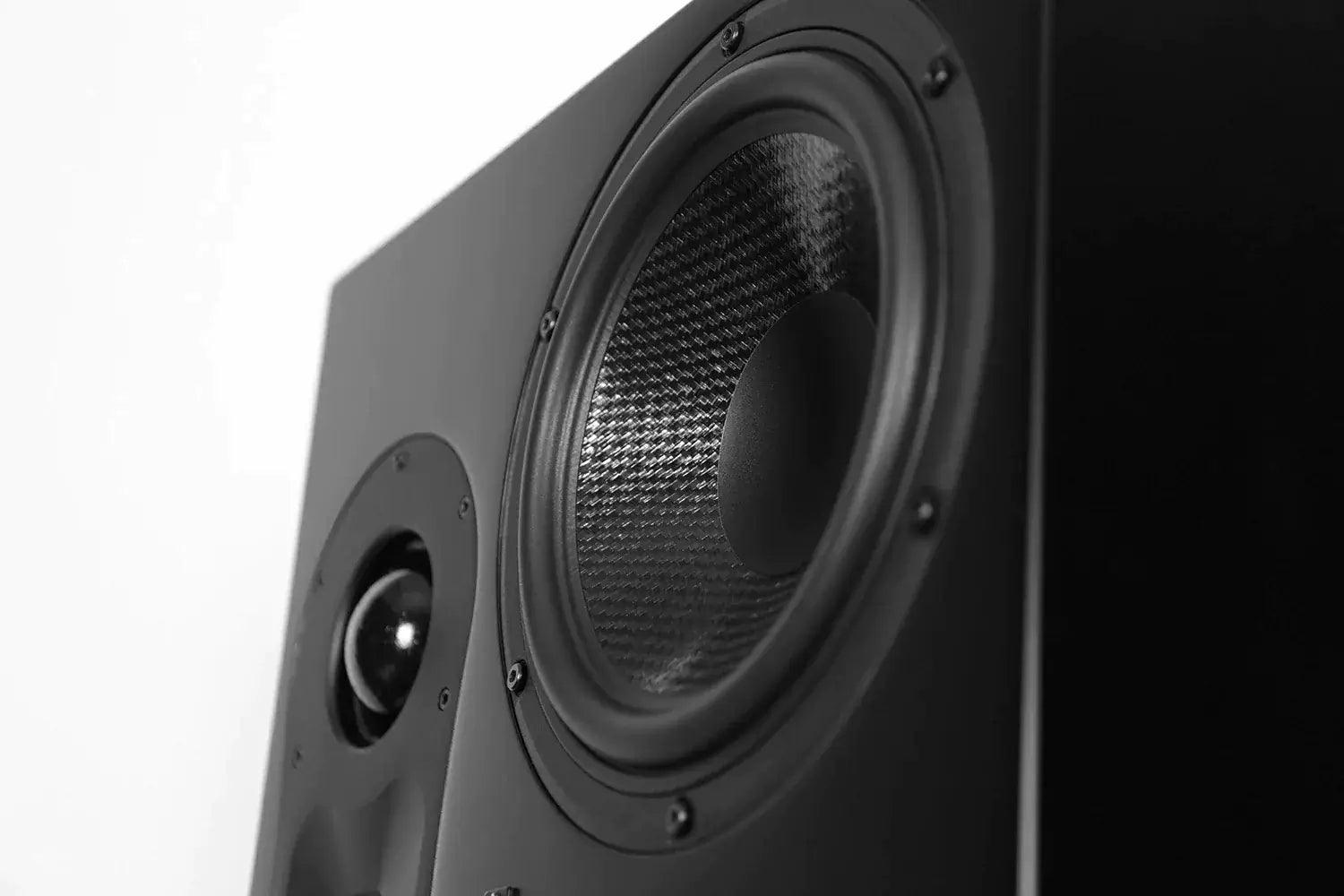 Theatrus T80S 3-Way Dual 8" Slim Cinema/Studio Monitor On-Wall Speaker - Aperion Audio