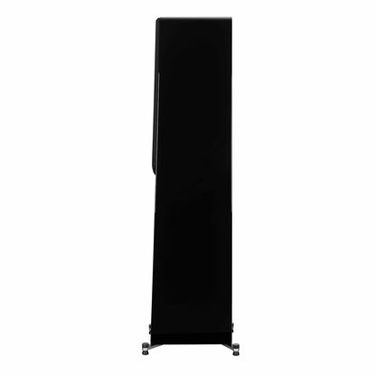 Aperion-Novus-N6T-Dual-6.5"-2-Way-Floorstanding-Tower-Speaker-GlossBlack-Side-Grille-On-aperionaudio