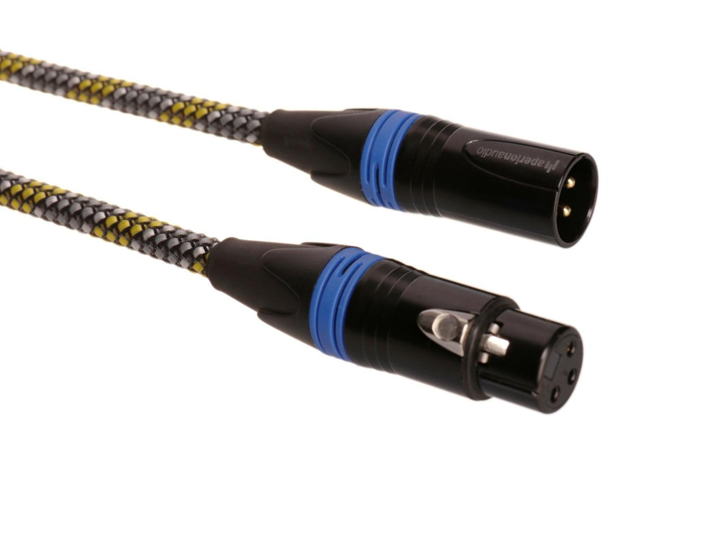 Ultra High-Performance, Premium Balanced XLR Cables For High-End Audio/Home Theater Systems, Pure Copper Connectors And Heavy-Duty Shield - XLR Male To XLR Female (Single) - Aperion Audio