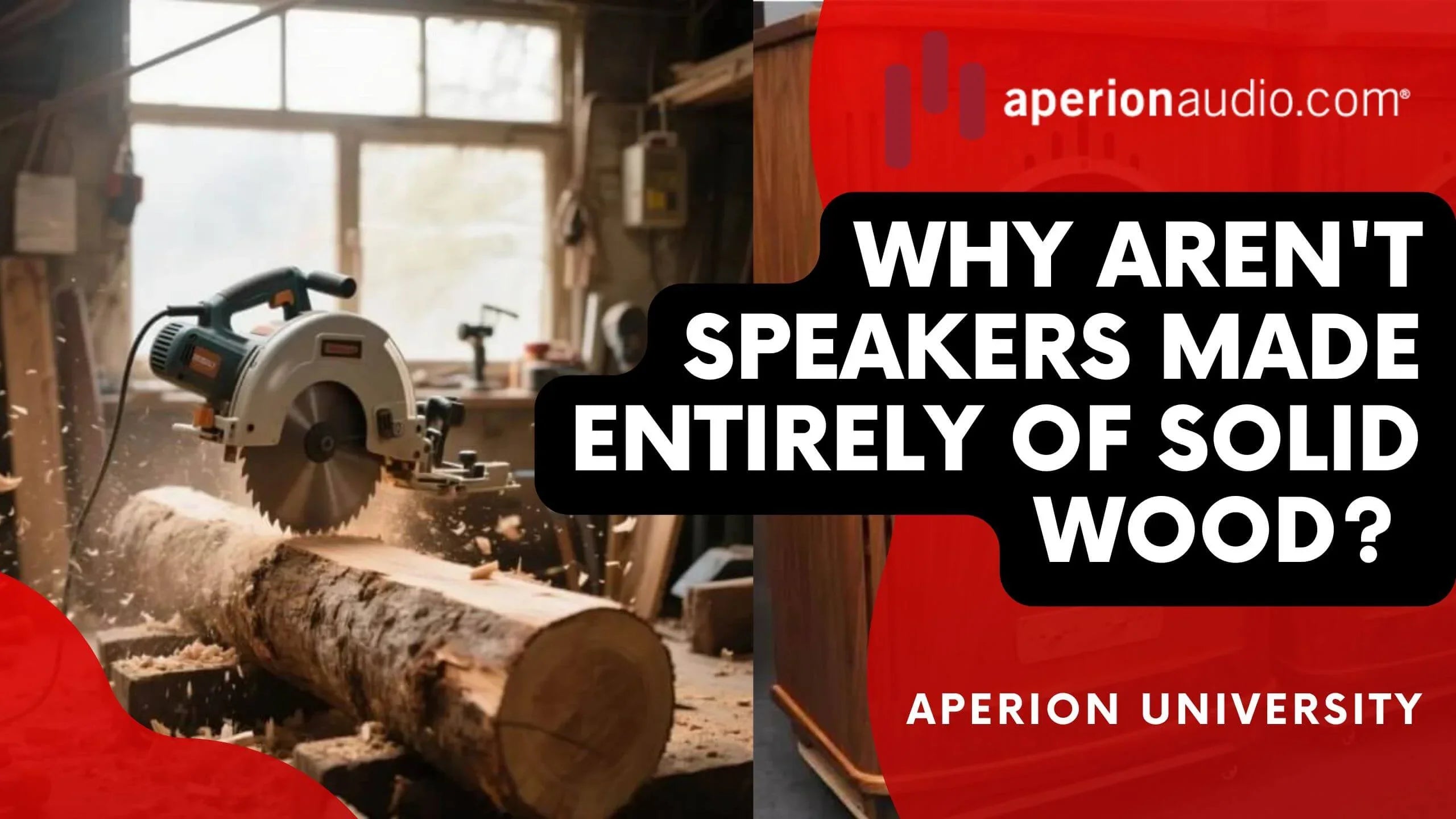 Why Aren't Speakers Made Entirely of Solid Wood