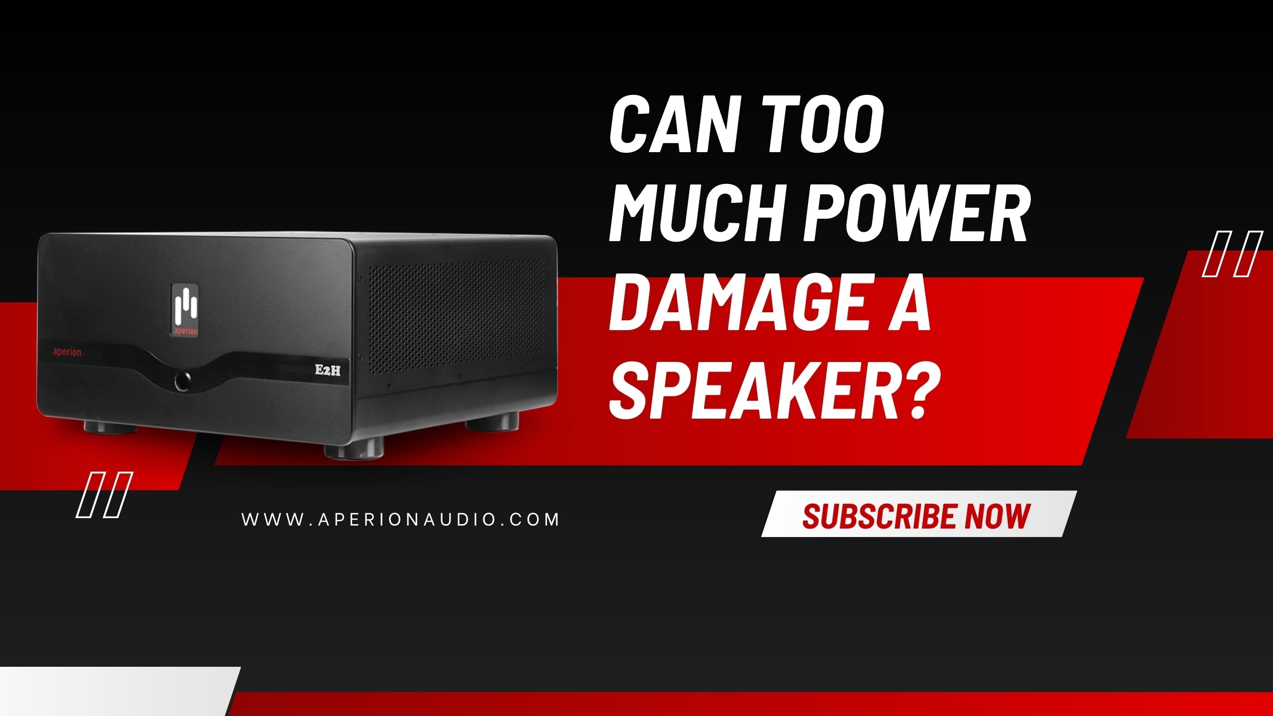 Can too much power damage a speaker?