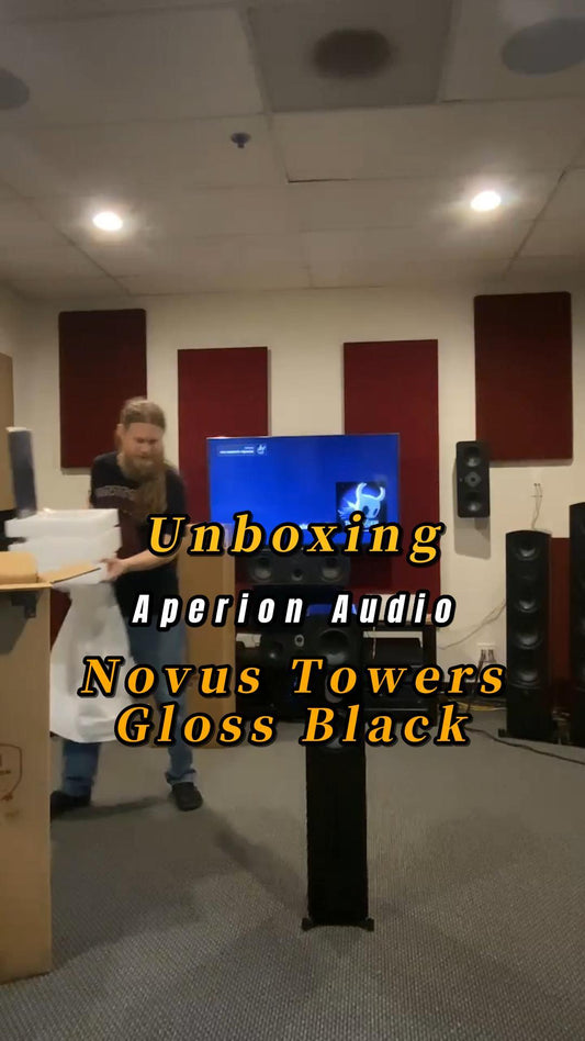 Unboxing | Novus 5T & 6T Tower Speaker Gloss Black | Aperion Audio - Aperion Audio