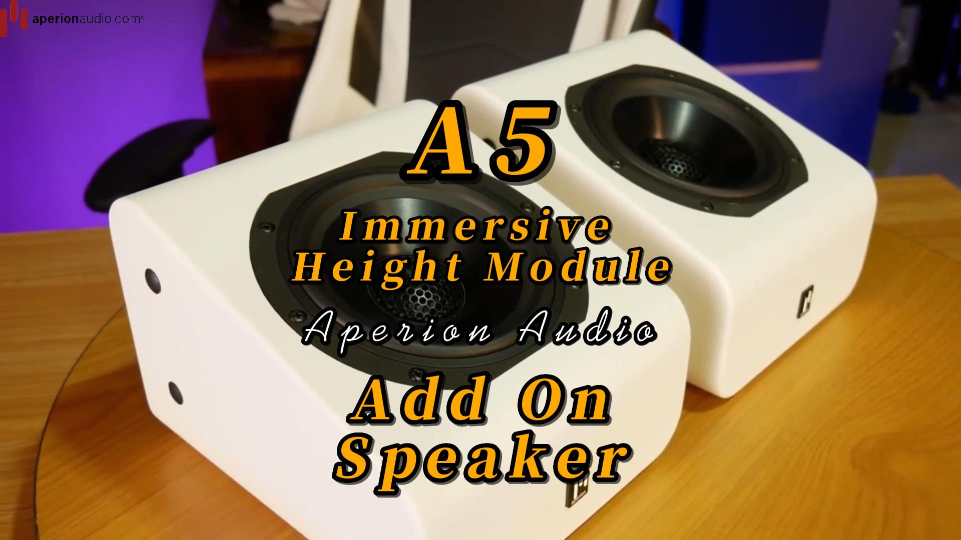 Load video: Aperion Audio Atmos 5.25" Immersive Reflective/Height Module Speaker