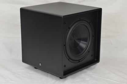 Angled right picture of the Aperion Audio Bravus II 12D Subwoofer.