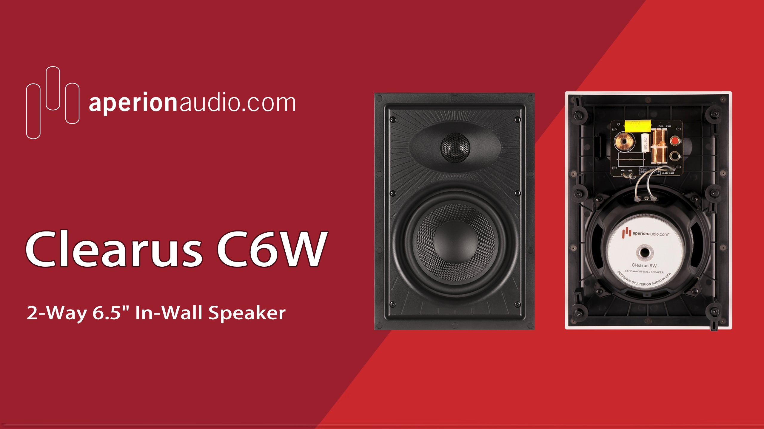 Aperion Audio Clearus C6W 2-Way 6.5" In-Wall Speaker