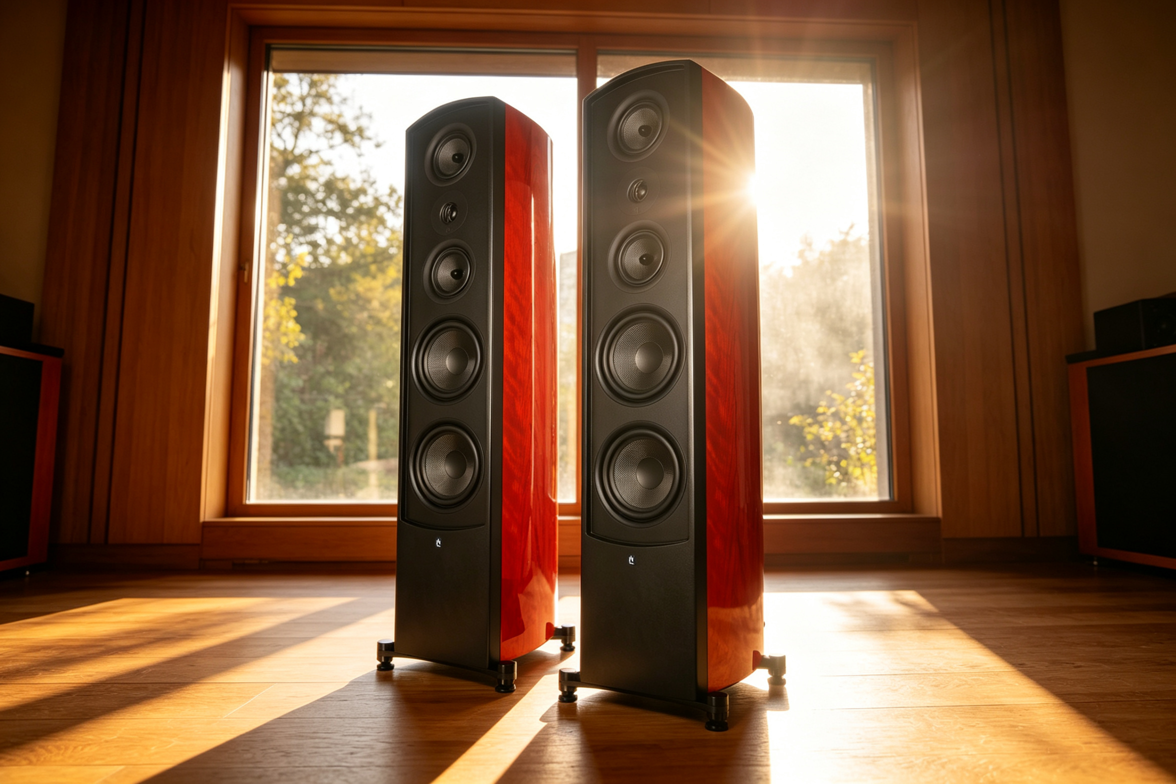 Load video: Aperion Audio Verus III Concert V8T Dual 8" Tower Speaker