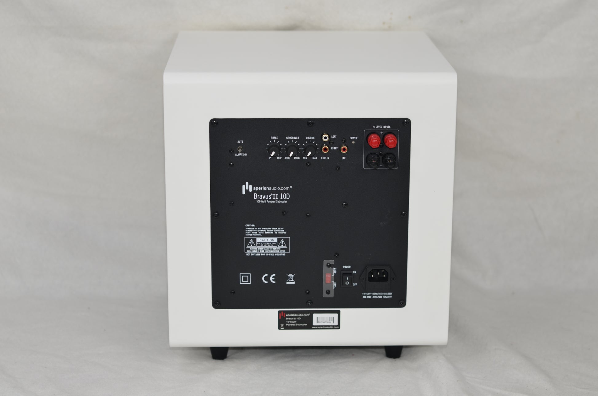 Bravus II 10D Subwoofer amplifier plate.