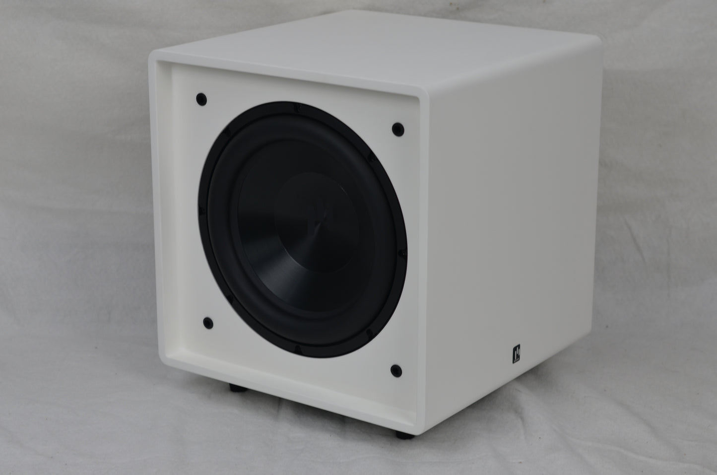 Bravus II 10D Subwoofer angled picture to show one of the passive radiators.