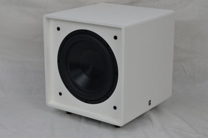 Bravus II 10D Subwoofer angled picture to show one of the passive radiators.
