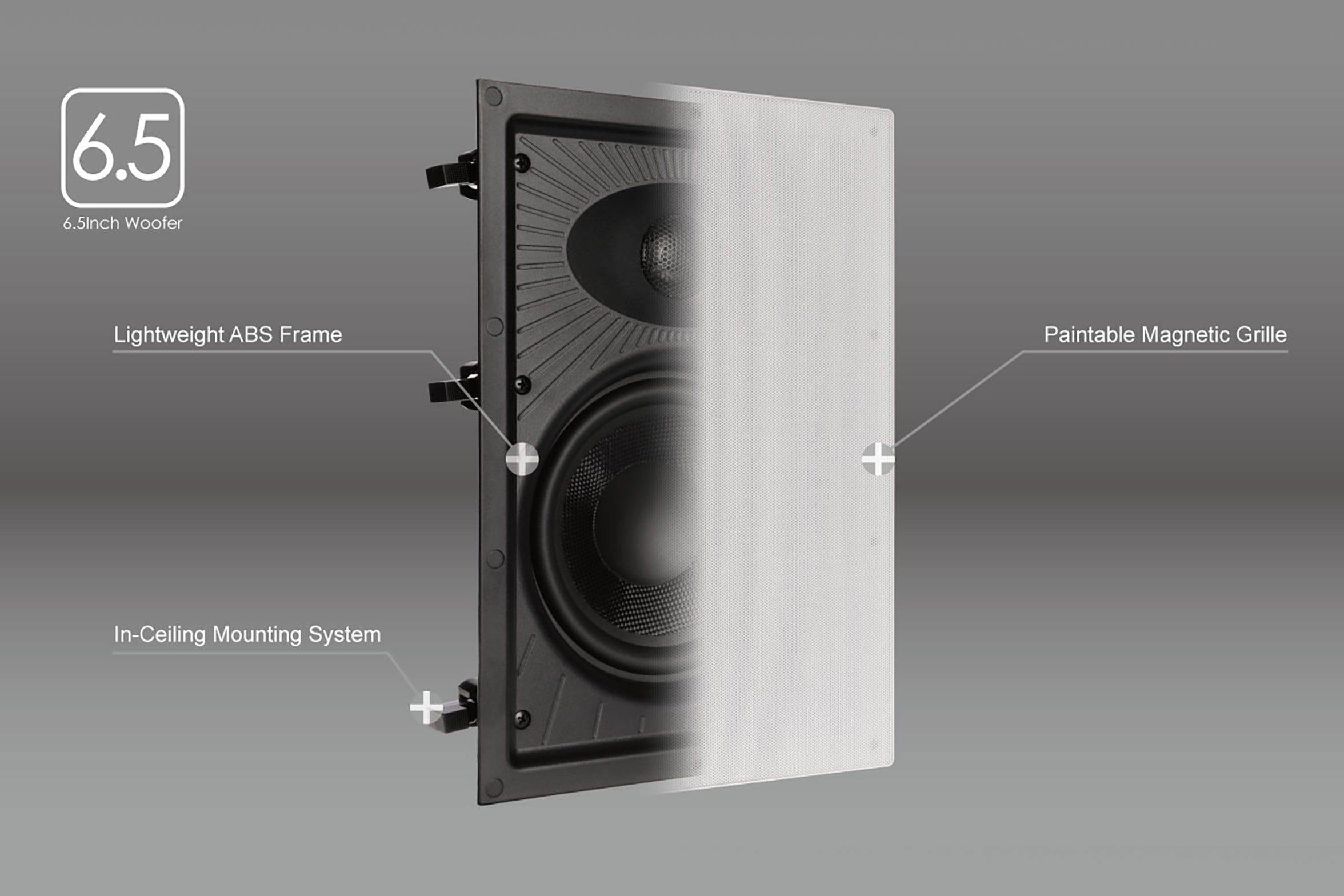 Aperion Audio Clearus C6W 2-Way 6.5" In-Wall Speaker