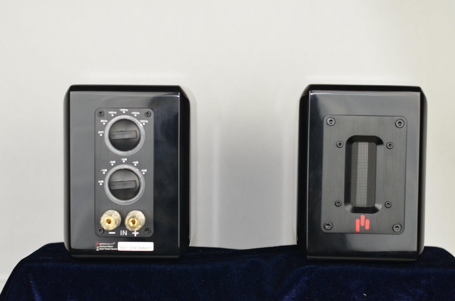RST Aluminum Ribbon Super Tweeter Speaker Pair Gloss Black A Stock 839/840