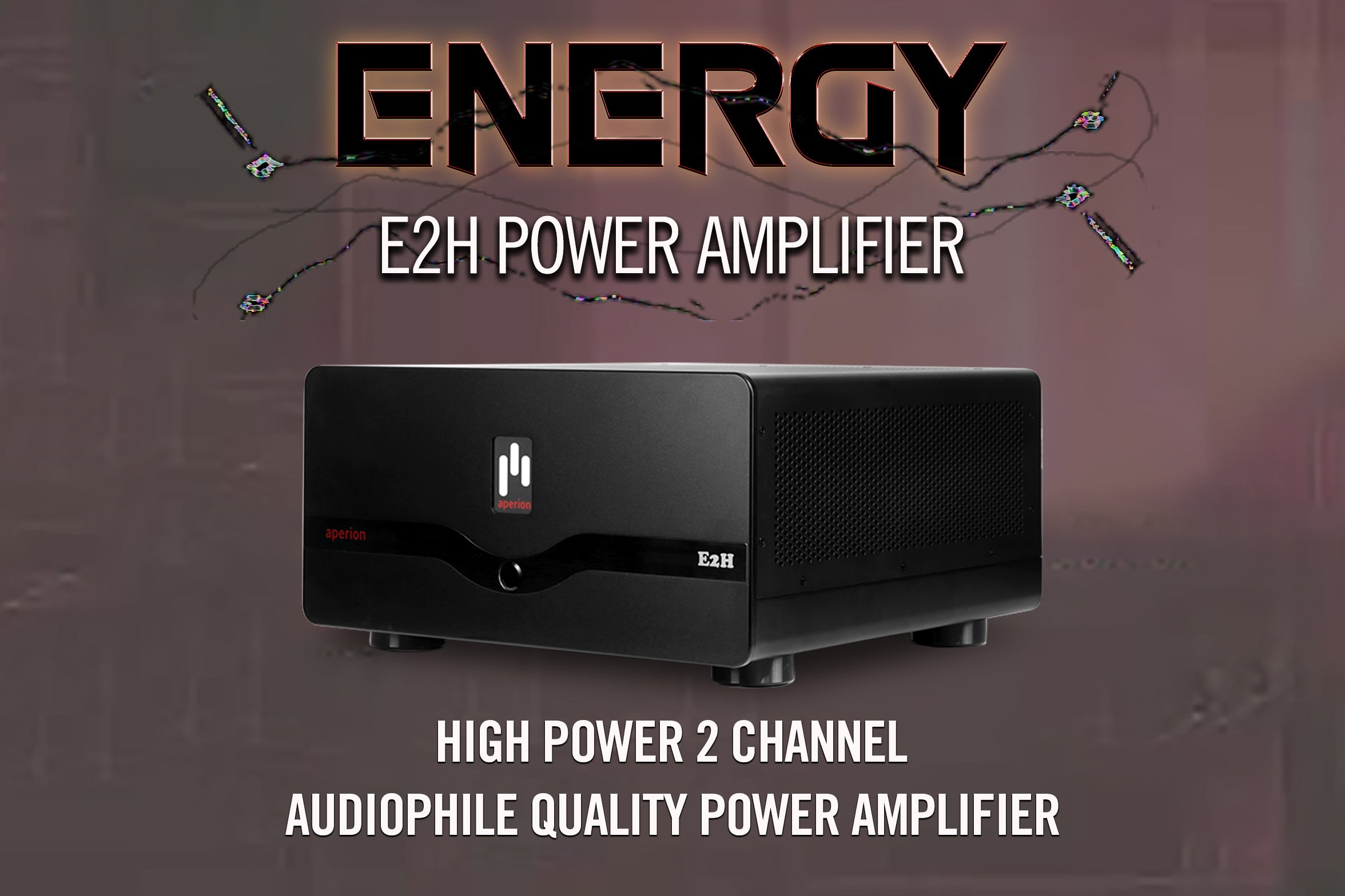 Aperion Audio Energy Pro E2H High Power 2 Channel Stereo Power Amplifier
