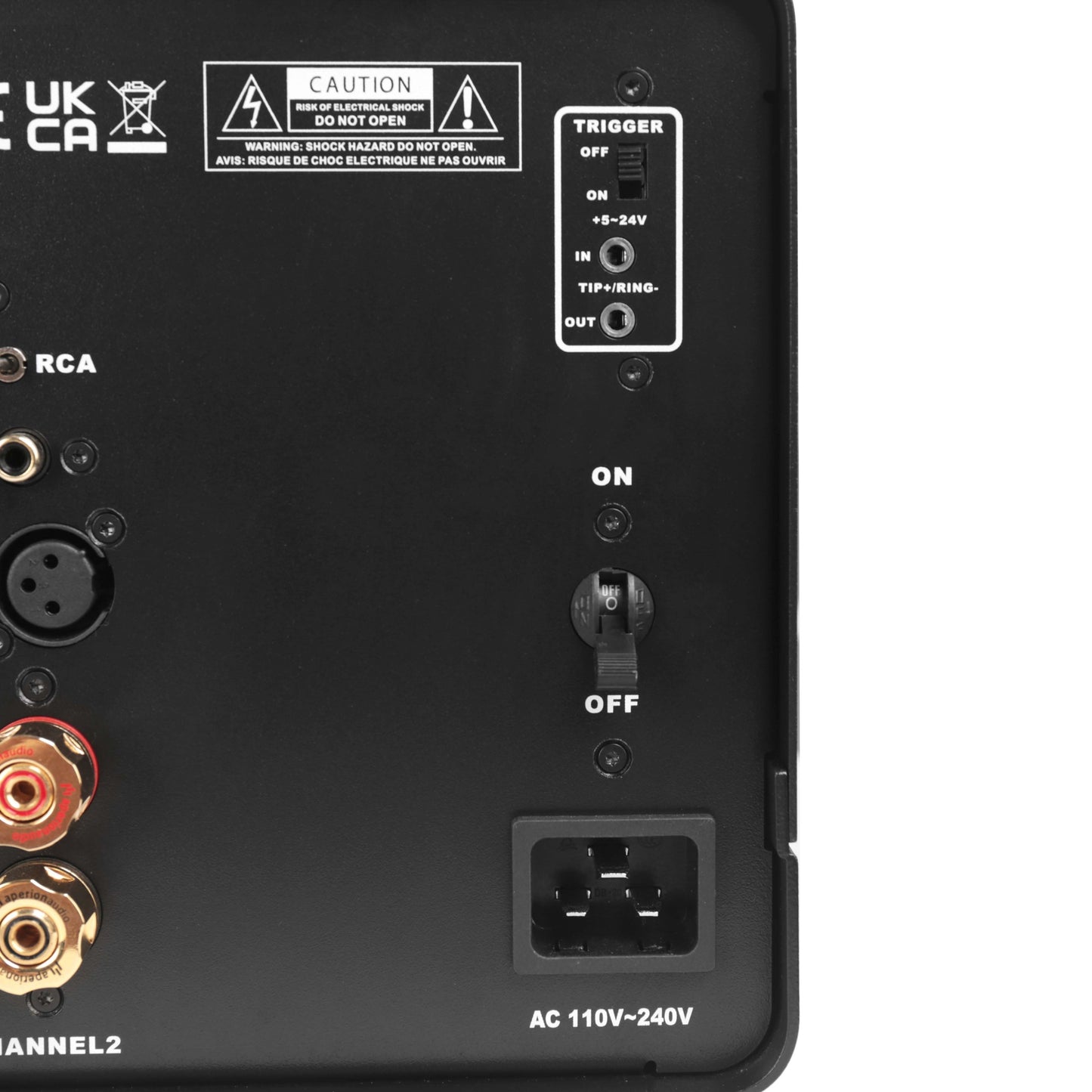 Aperion Audio Energy Pro E2H High Power 2-Channel Stereo Power Amplifier Trigger