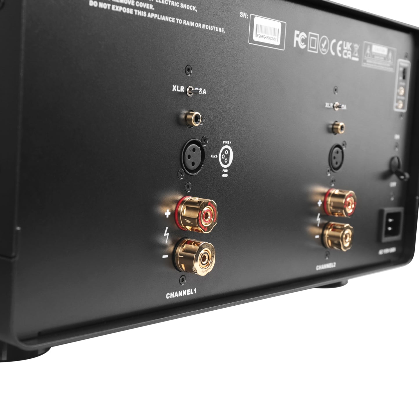 Aperion Audio Energy Pro E2H High Power 2-Channel Stereo Power Amplifier XLR/RCA Inputs