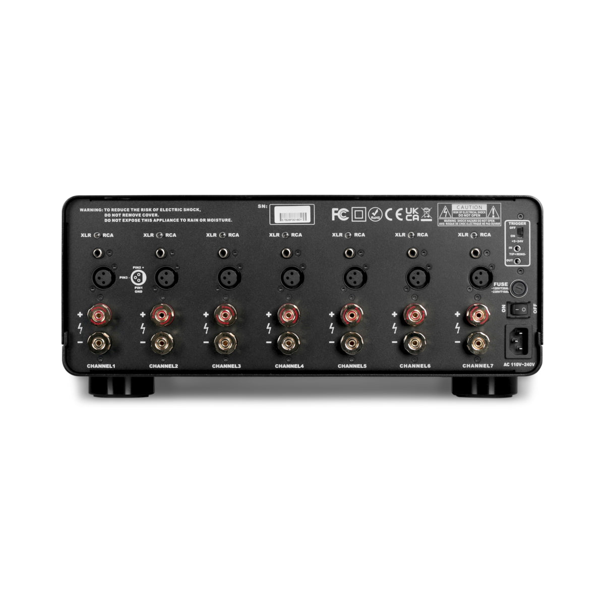 Aperion Audio Energy E7 7 Channel Power Amplifier Back Side