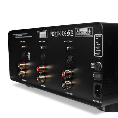 Aperion Audio Energy E3 3 Channel Power Amplifier Back Panel