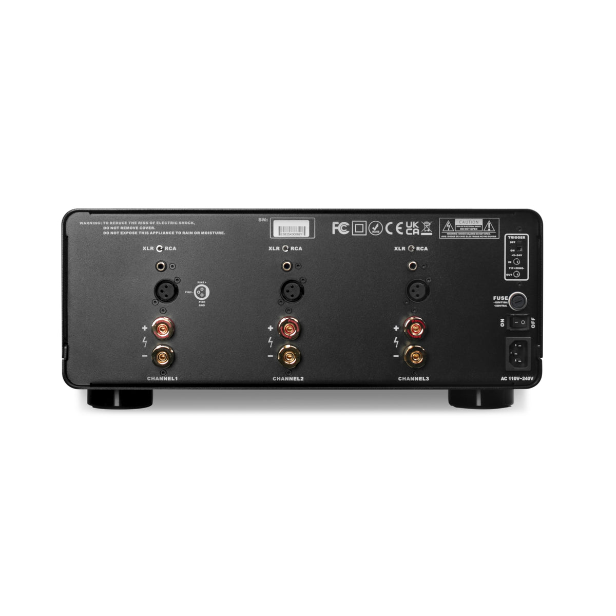 Aperion Audio Energy E3 3 Channel Power Amplifier Back Side