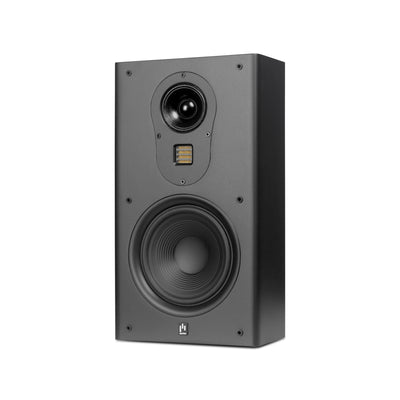 Aperion Audio Fons F63S Single 6.5" Slim On-Wall Speaker Stealth Black Right Front