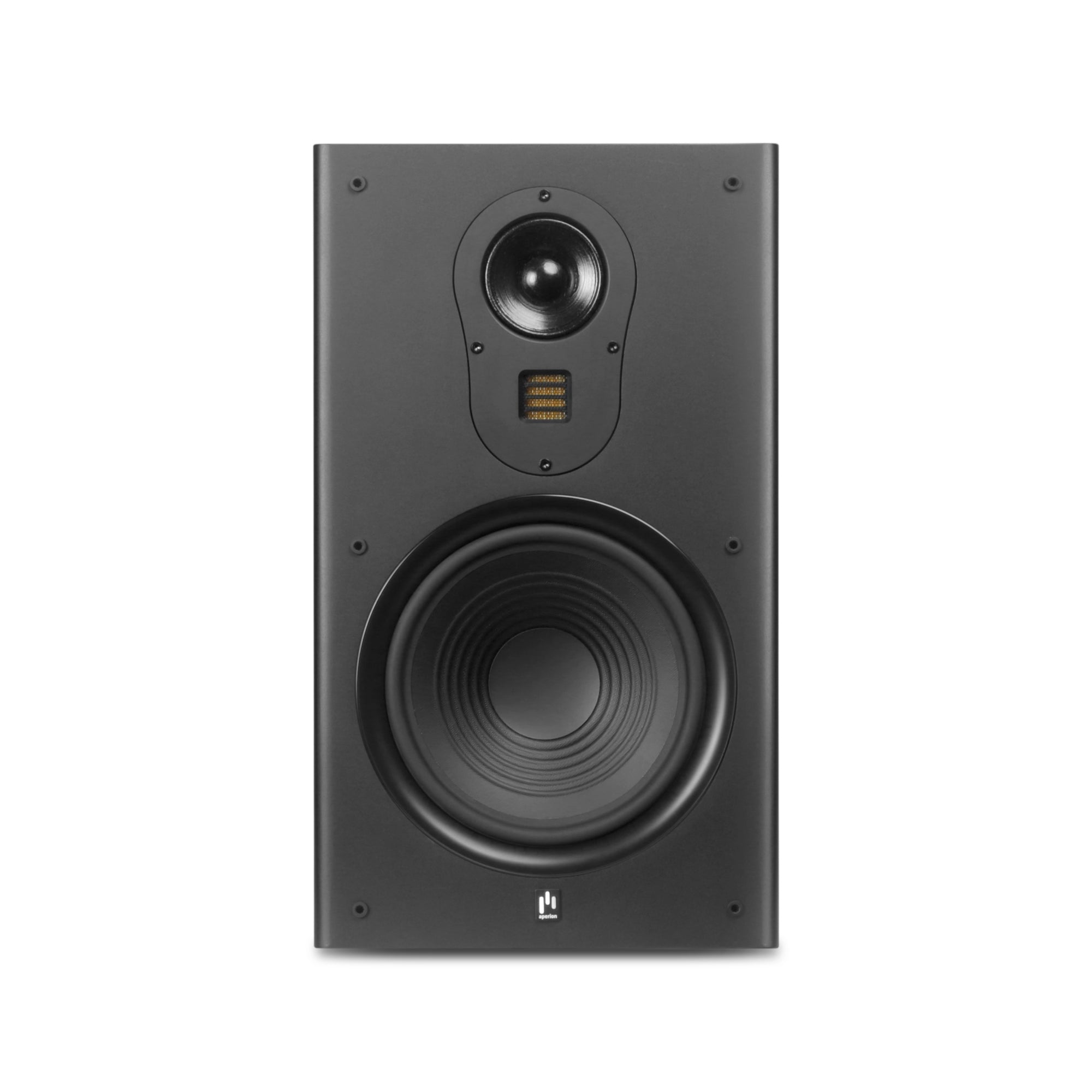 Aperion Audio Fons F83S Single 8" Slim On-Wall Speaker Stealth Black Front View
