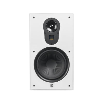 Aperion Audio Fons F83S Single 8" Slim On-Wall Speaker Pure White Front Side
