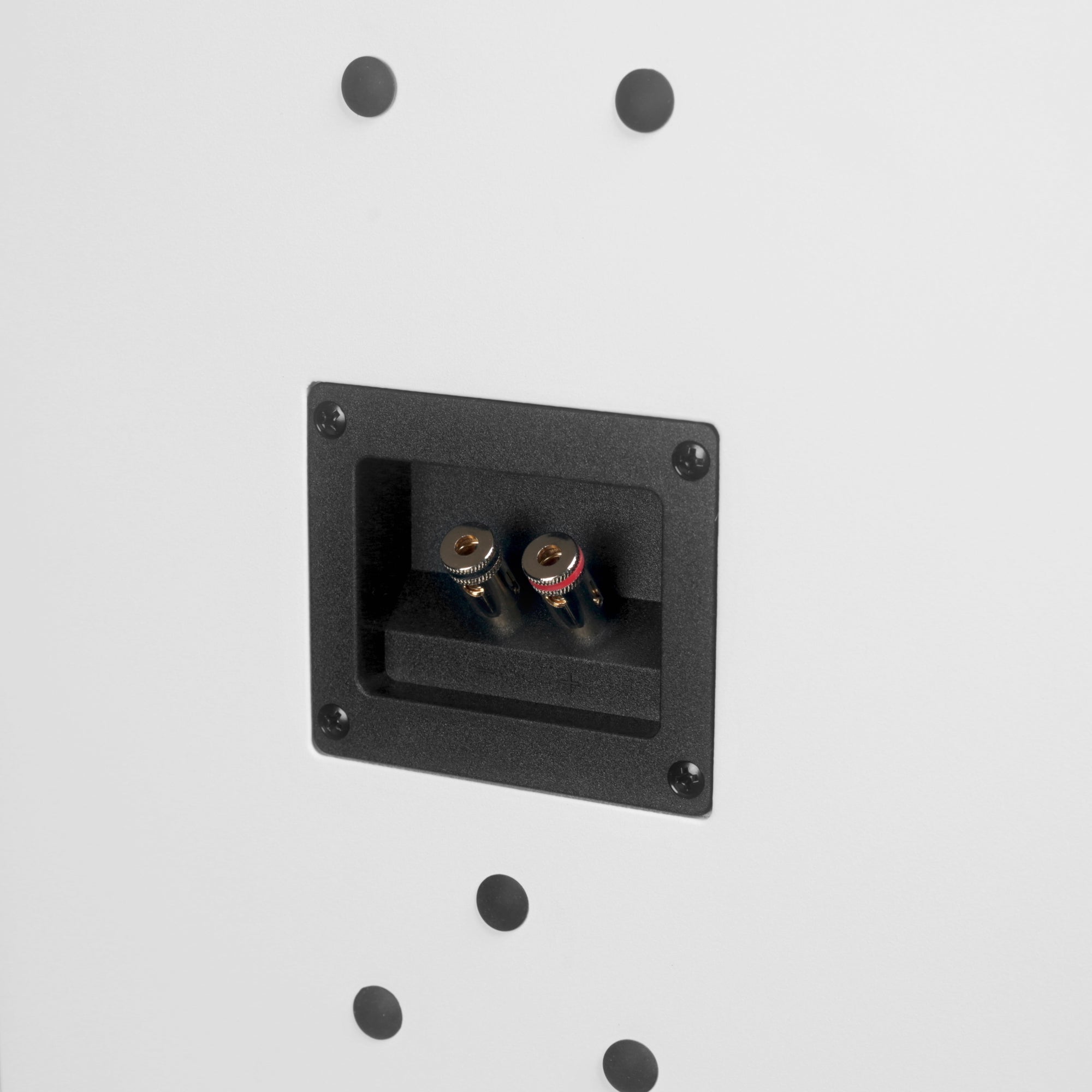 Aperion Audio Fons F83S Single 8" Slim On-Wall Speaker Pure White Binding Post