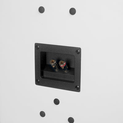 Aperion Audio Fons F83S Single 8" Slim On-Wall Speaker Pure White Binding Post